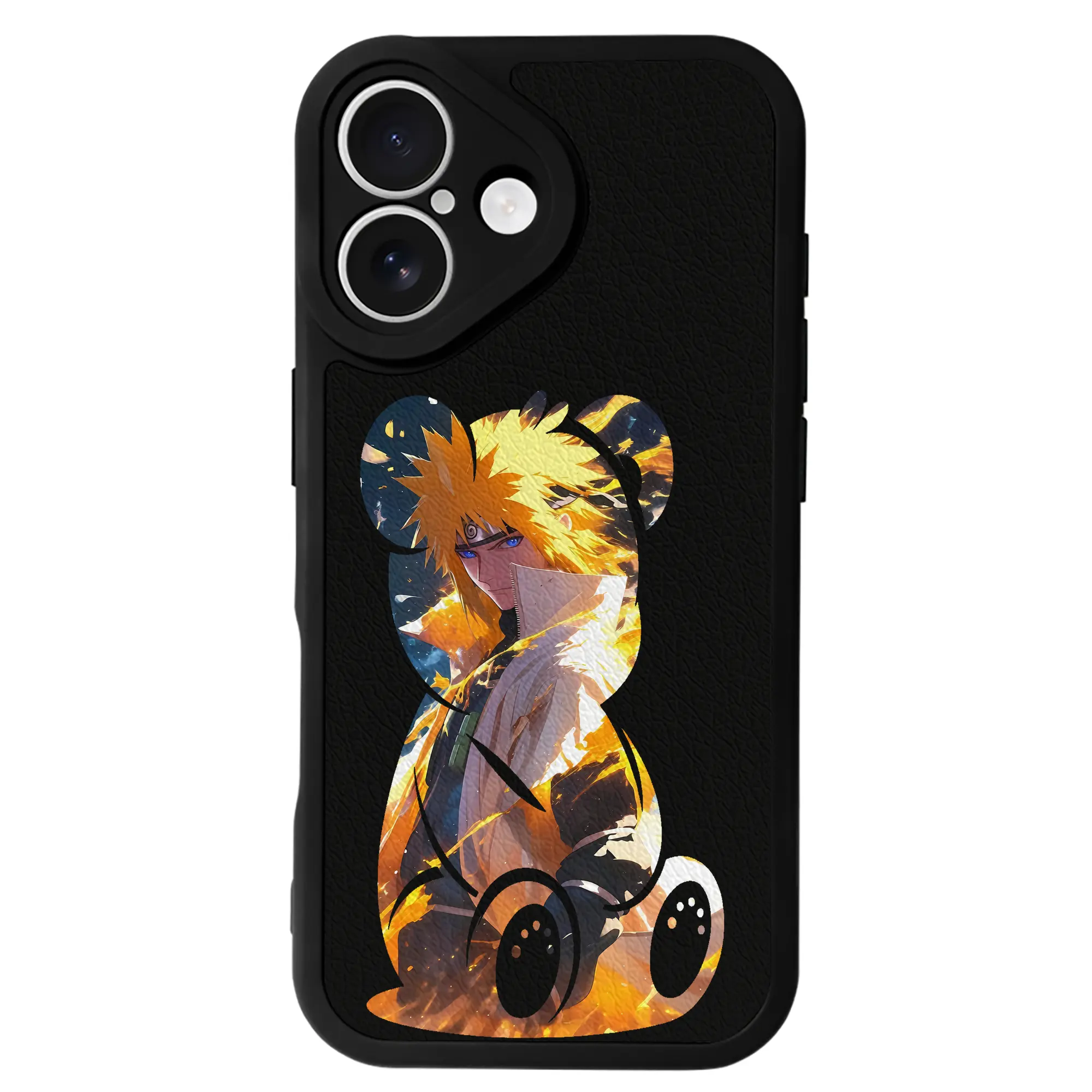 ナルト グッズ 波風 ミナト - IPhone 16シリーズ対応 ・ シリコンスマホケース ・ レザー調 ・ 高精度フィット ・ 耐衝撃 ・ ワイヤレス充電対応 ・ 精密カット